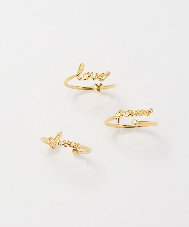 Phoebe ラッキーレターピンキーリングパワー) ゴールド