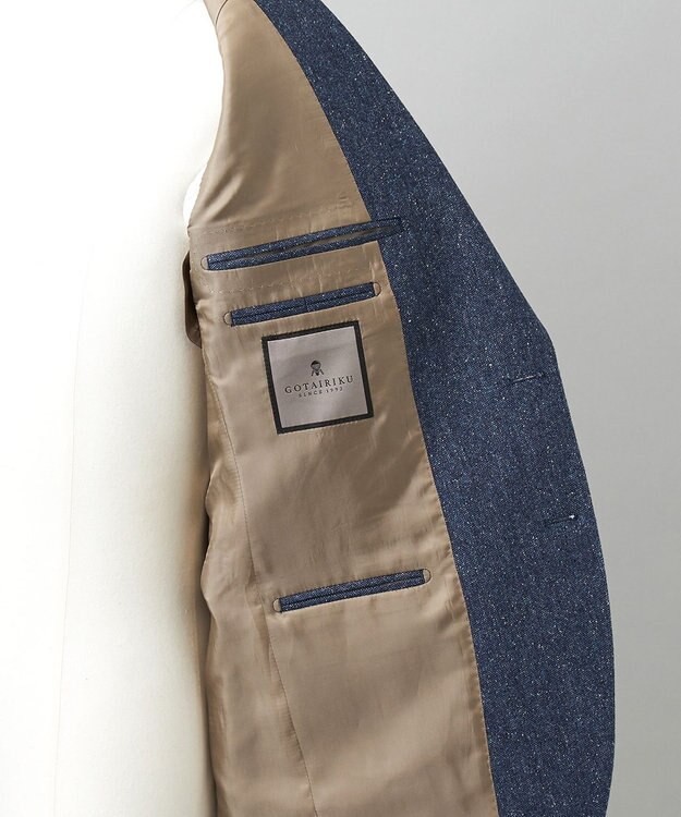 GOTAIRIKU 【MARLANE/マルラーネ】ウールシルク ホームスパン スーツ（ネイビー） ネイビー系8