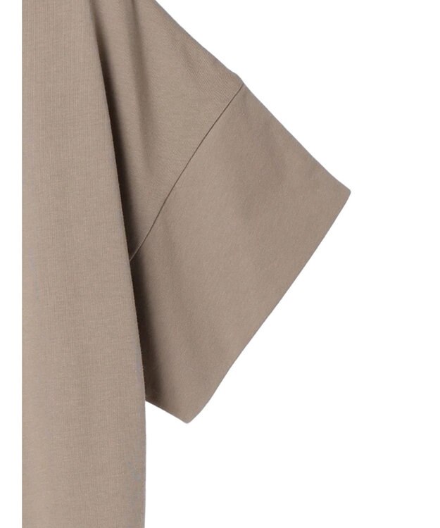 Green Parks 冷っとすずやか　袖広チュニック Gray Beige