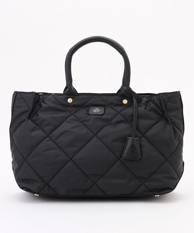 J.PRESS LADIES 【2way】ボンディングキルト トート バッグ ブラック系