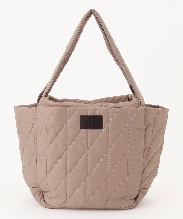 Y'SACCS 【Y’SACCS vous et】キルティングボックストート　Mサイズ ベージュ