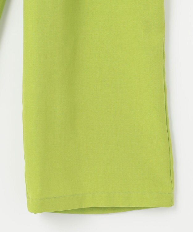 SHARE PARK LADIES ドライタッチリネンライクパンツ 黄緑系