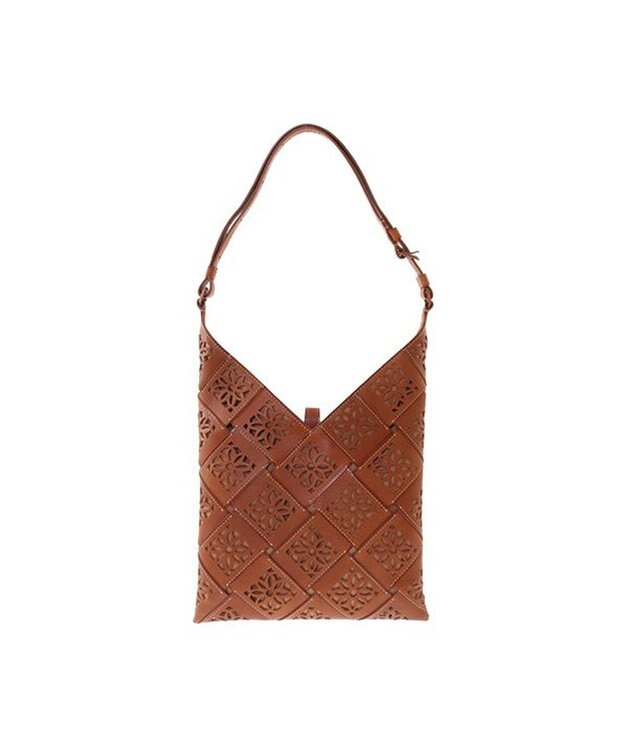 genten サステナブルカットワーク ショルダーバッグ チャ