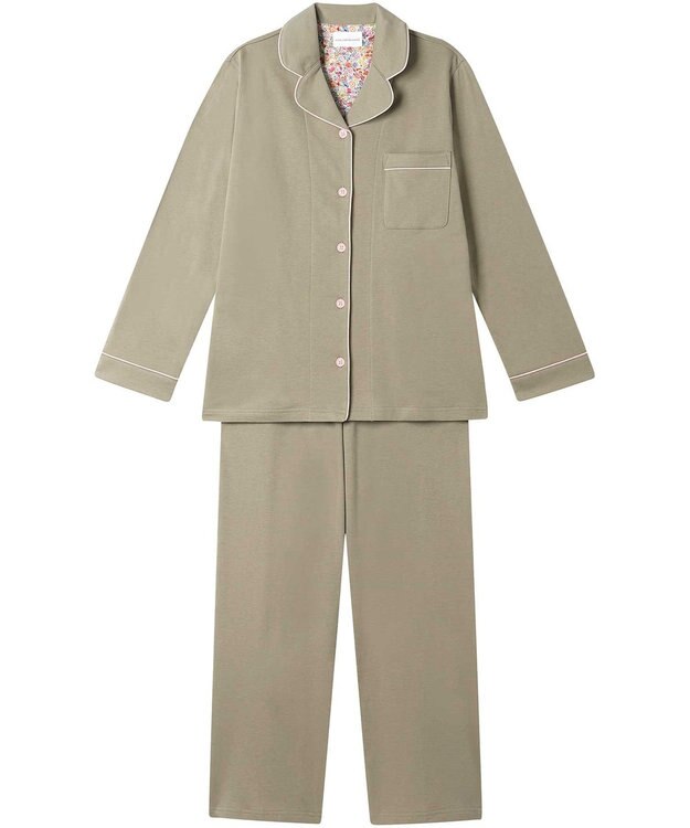 une nana cool 【綿100％】やわらかバズインレーパジャマ MADE WITH LIBERTY FABRIC OV