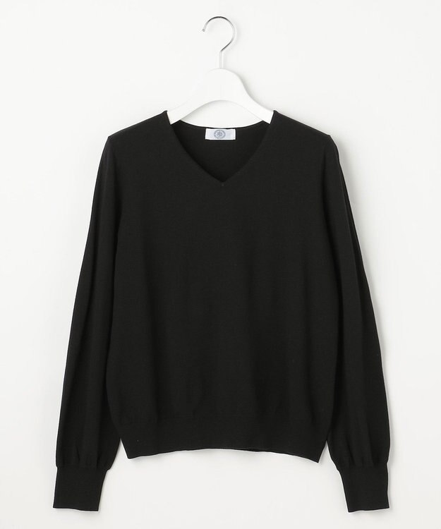 J.PRESS LADIES 【人気のため新色追加】PRINCE Vネック ニット ブラック系