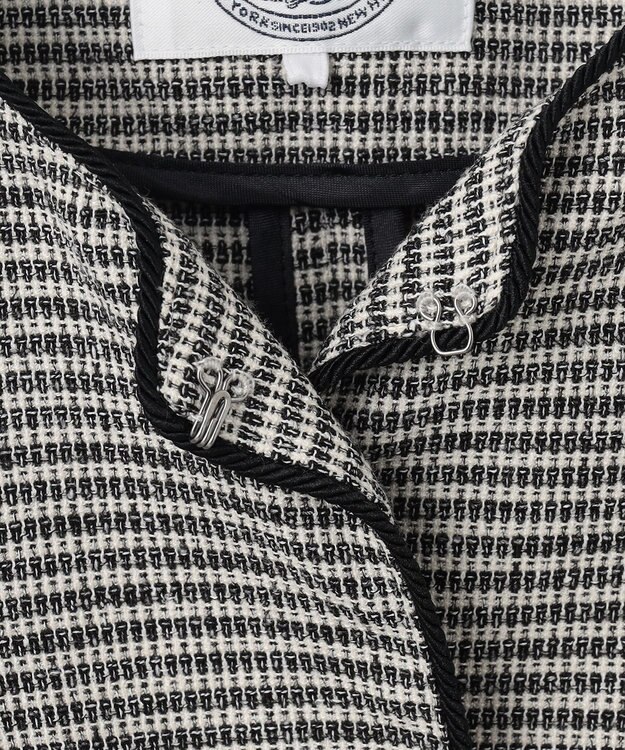 J.PRESS LADIES 【洗える】Calameraリングメッシュ ジャケット モノトーン系