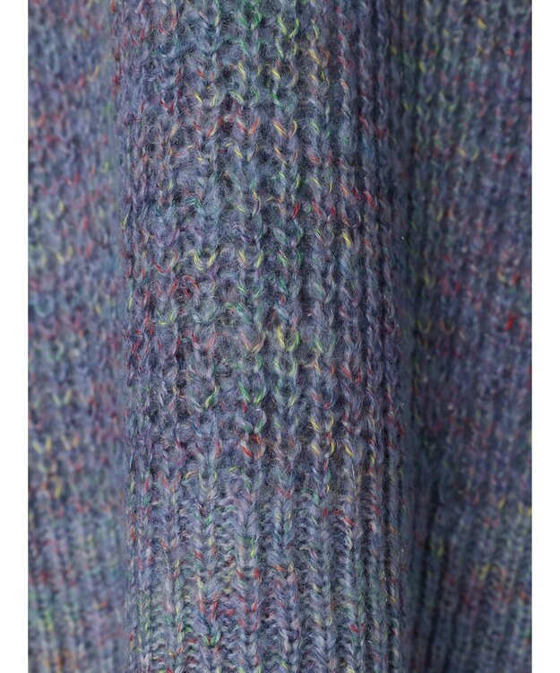 Green Parks Ｍｉｘカラーニットゆるカーディガン Blue