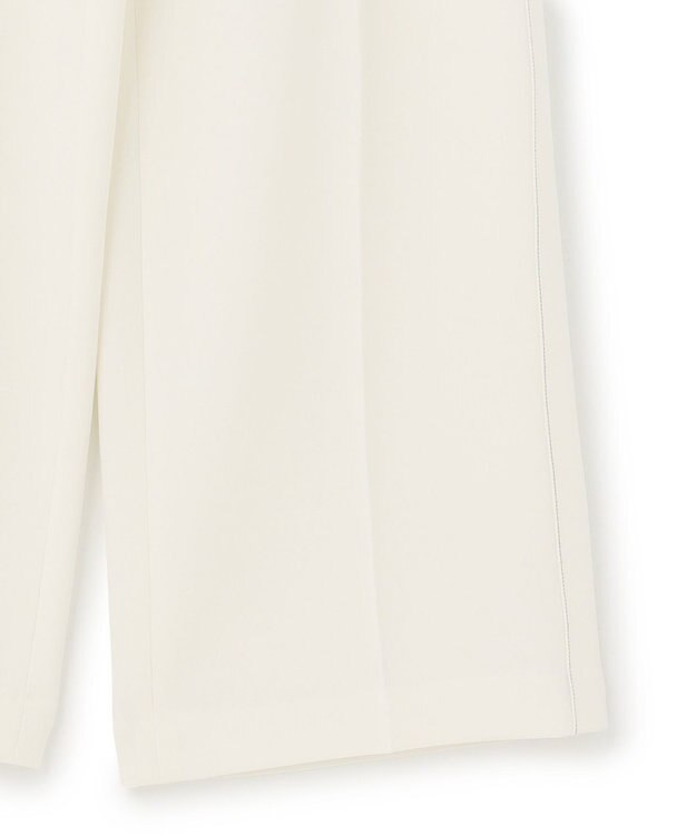 BEIGE， 【洗える・STORY 6月号掲載】RUE / ウエストゴムワイドストレートパンツ Meringue