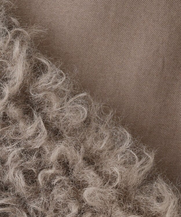 23区 S 【SLOW/一部店舗限定】フェイクファー ジレ ブラウン系