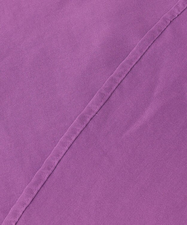 ANY ギャザーショートスリーブブラウス パープル