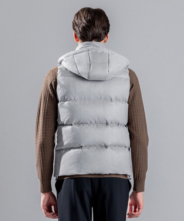 JOSEPH HOMME コマスウェード　ダウンベスト ライトグレー系