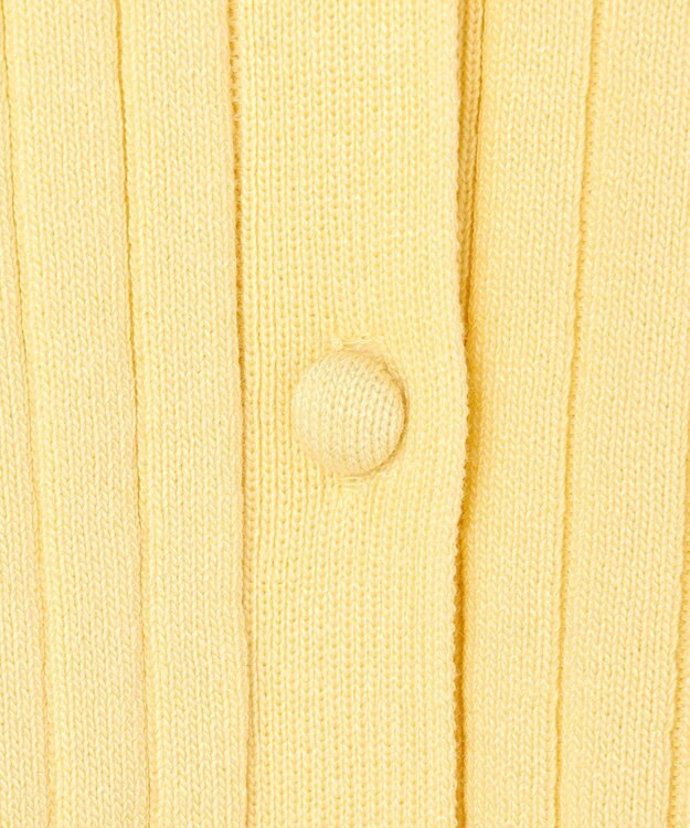 ANY SIS ポロカラーリブ ニット イエロー