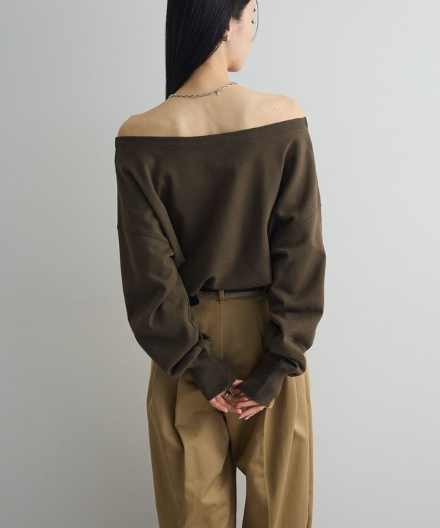 Green Parks オフショルスウェット Brown