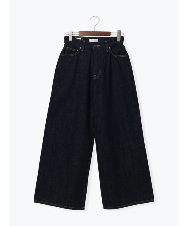 Te chichi 【EDWIN別注】ワイドデニムパンツ ネイビー