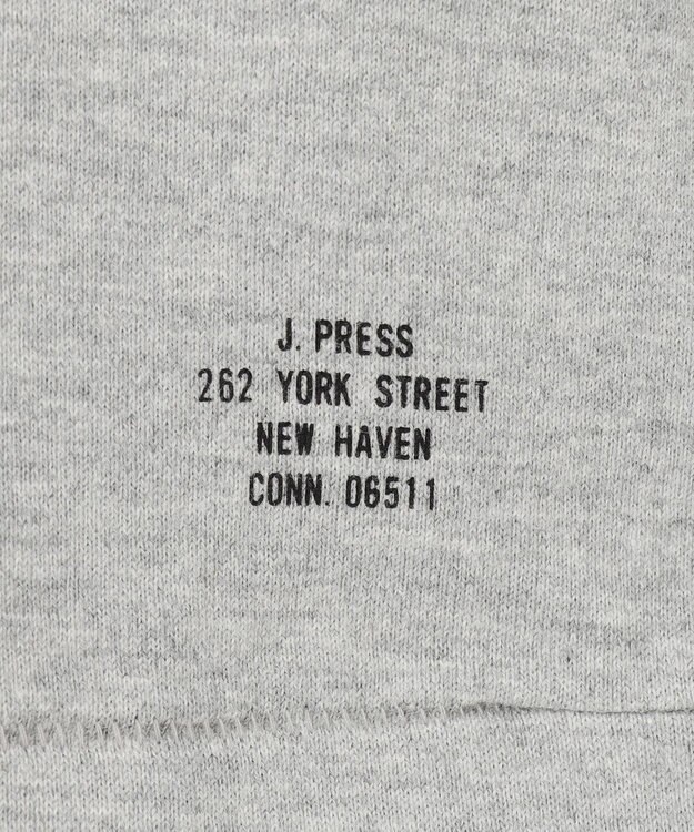 J.PRESS MEN 【J.PRESS ORIGINALS】【UNISEX】Cotton Jersey CRST Logo T-shirt ライトグレー系