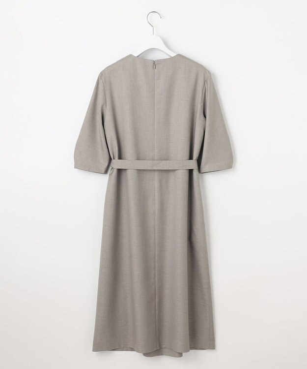 J.PRESS LADIES L 【洗える・UV加工・吸水速乾】OXIJEWELストレッチ ワンピース グレー系