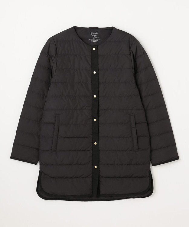 ANY フレンチダウンロングコート ブラック