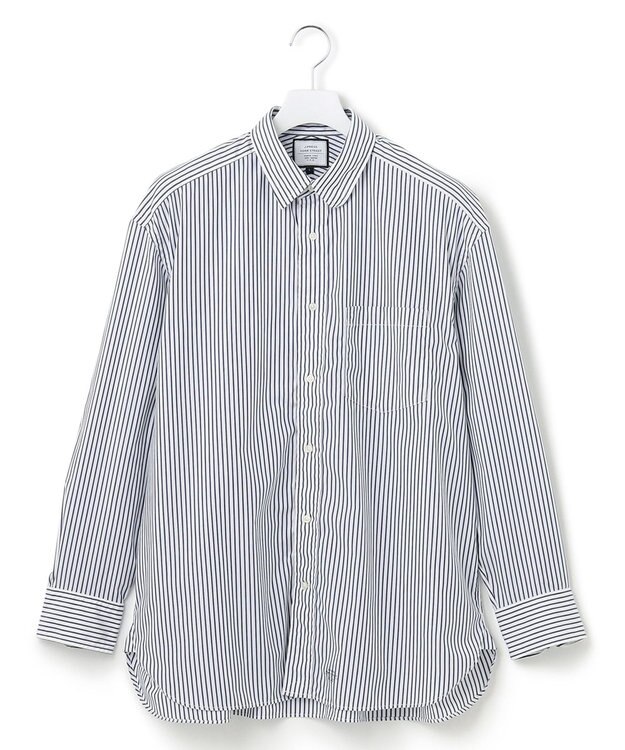 J.PRESS YORK STREET 【UNISEX】タイプライターストライプ シャツ ホワイト系1