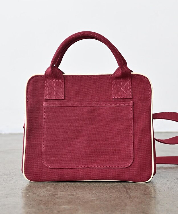 YUSHI ARLE - 2WAY SHOULDER 帆布手さげ&ショルダーバッグ ワイン