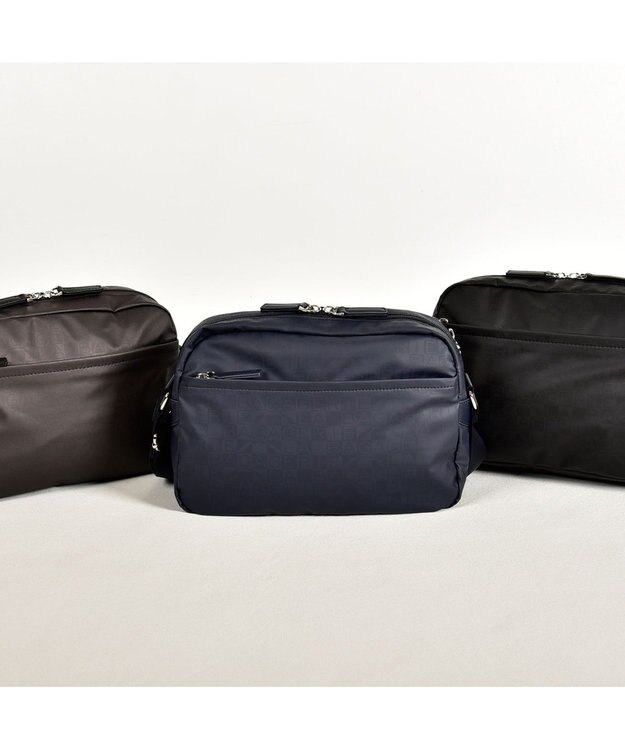 LA BAGAGERIE モノグラムデイリーショルダー ブラック