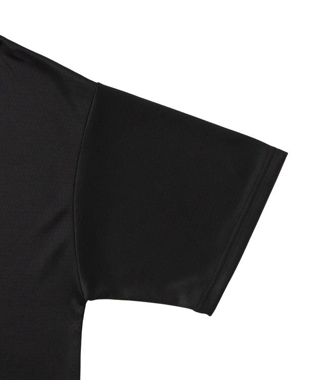 WEGO 【ユニセックス着用ITEM/2点セットネックレス付き/MLサイズ展開】アクセ付きラインリブメッシュプルオーバー ブラック