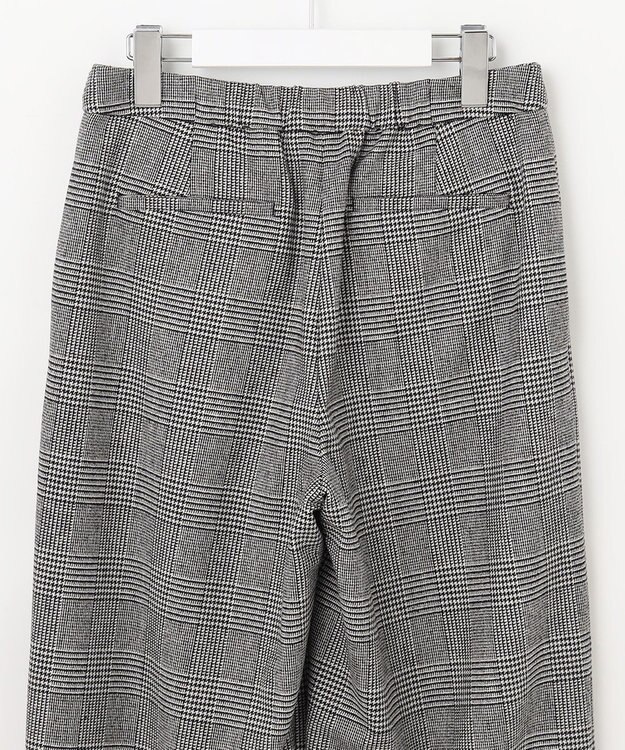 J.PRESS LADIES クラシカル グレンチェック セミワイド パンツ ブラック系3