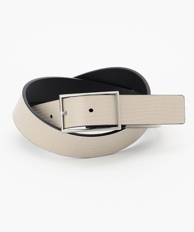 J.PRESS LADIES リバーシブル ベルト ブラック系