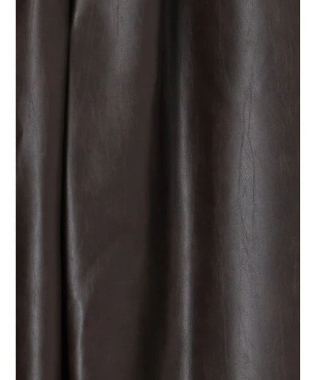 Te chichi フェイクレザーセミワイドパンツ《2025Autumn catalog item》 ブラウン