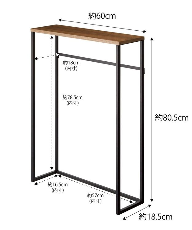 tower コンソールテーブル タワー ブラック ブラック