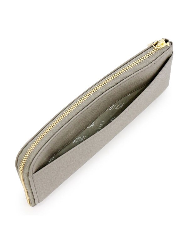 IBIZA 牛革　Ｌ字ファスナー長財布 ラベンダー