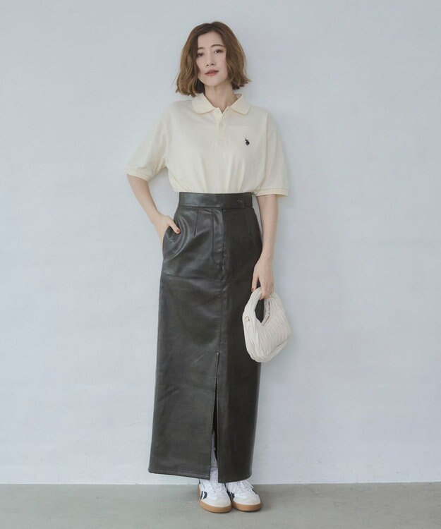 WEGO 【ユニセックス着用ITEM/SMLサイズ展開】U.S. POLO ASSN.別注ポロシャツ ホワイトアイボリー