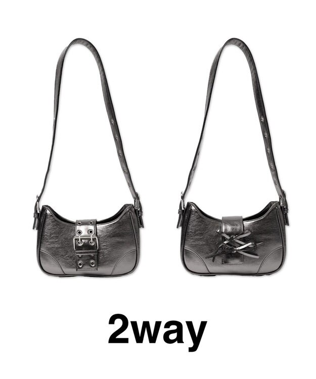 WEGO マルチWAYハーフムーンベルトバッグ 柄1