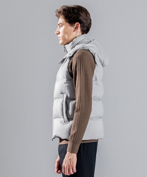 JOSEPH HOMME コマスウェード　ダウンベスト ライトグレー系