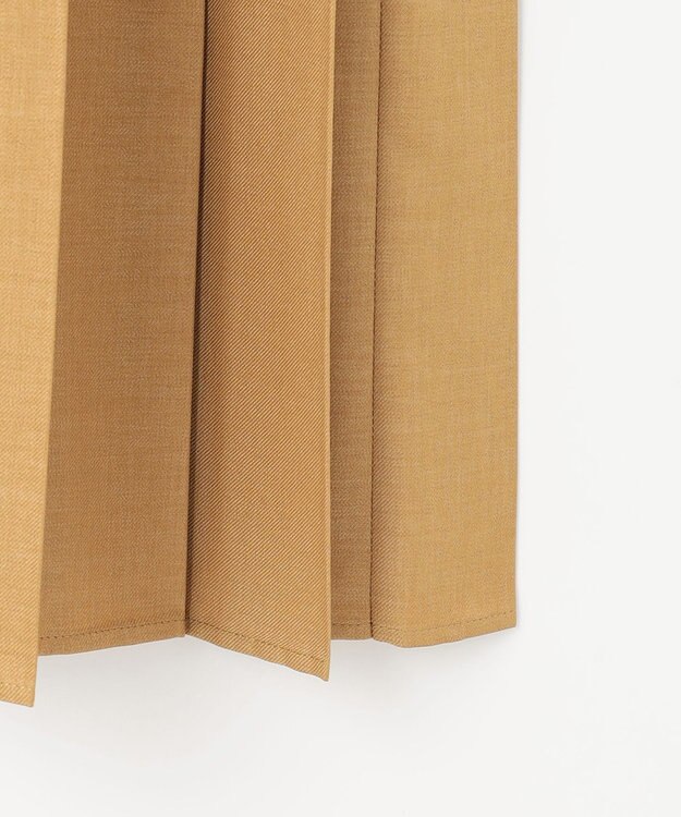 #Newans 〈花乃まりあさんコラボ〉ワイドプリーツワンピース ブラウン