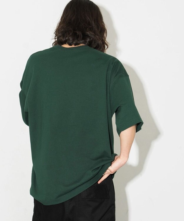 WEGO 【ユニセックス着用ITEM/ネックレス付き】アクセ付きグラフィックT（S） グリーン