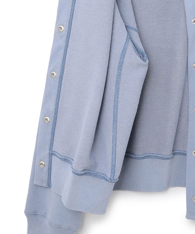 23区 【SLOW】ヴィンテージテリー スナップドット ブルゾン スチールブルー系