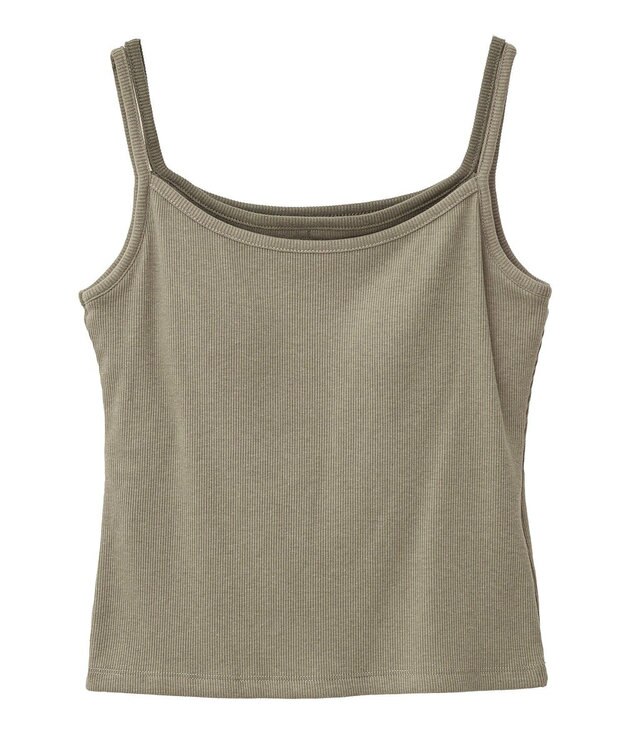 Green Parks ・Ｐｅｔｉｔ　Ｆｌｅｕｒ　レイヤードキャミ（カップ付 Gray Mixture