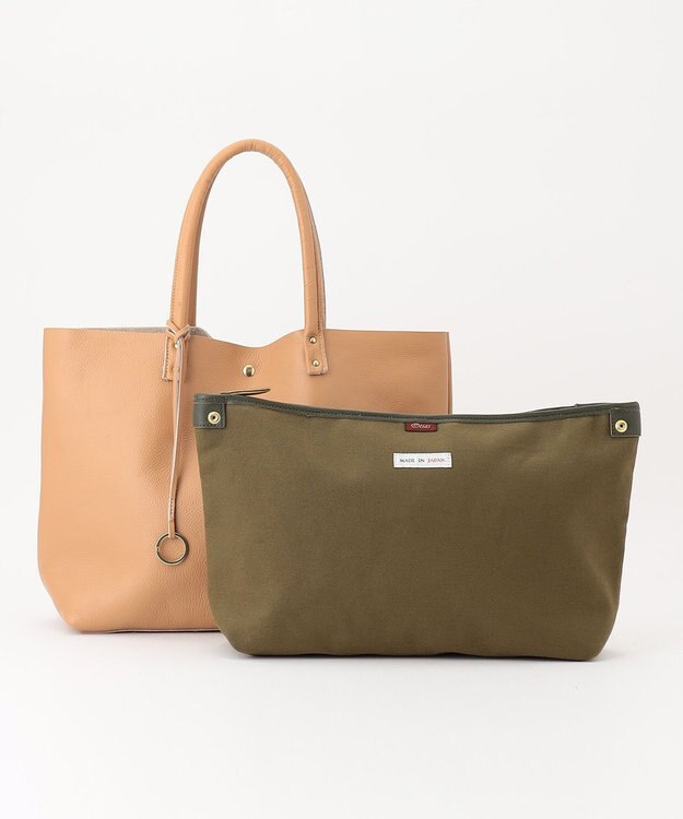 UNBILLION 【テレビ ドラマ着用アイテム】Otias シュリンクレザートートバッグ ベージュ