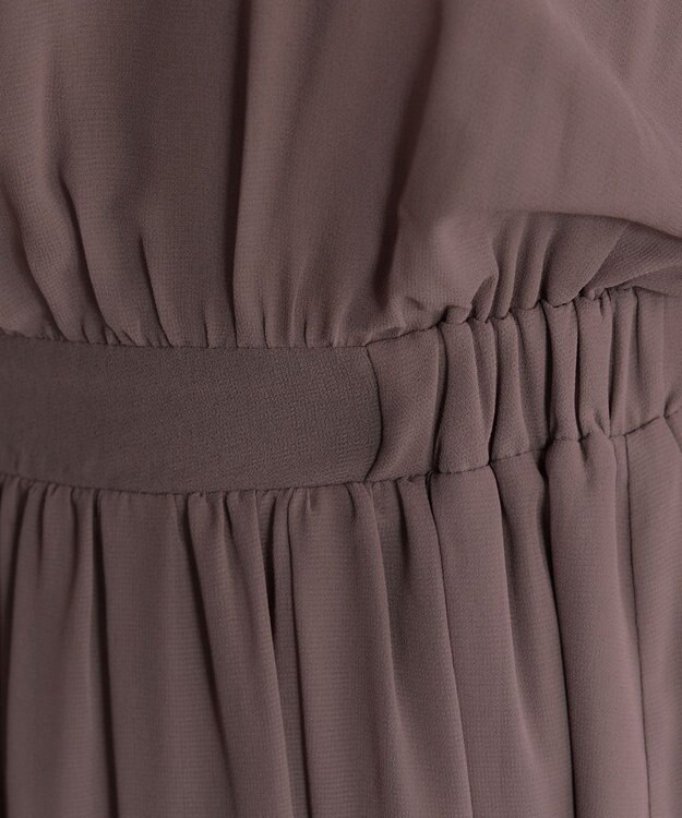 Tiaclasse L ブラウジングシフォンワンピース モカ