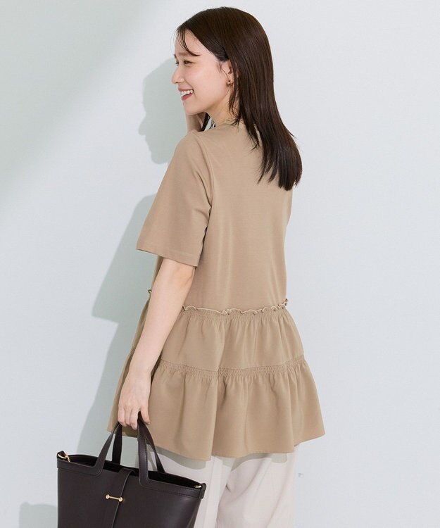Green Parks 裾ドッキングプルオーバー Beige