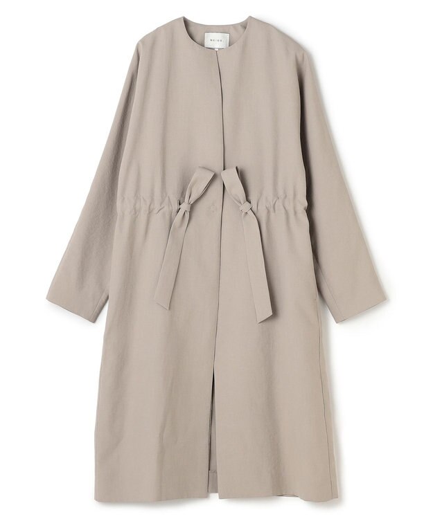 BEIGE， PORDIC / ドロスト付きロングスプリングコート Taupe