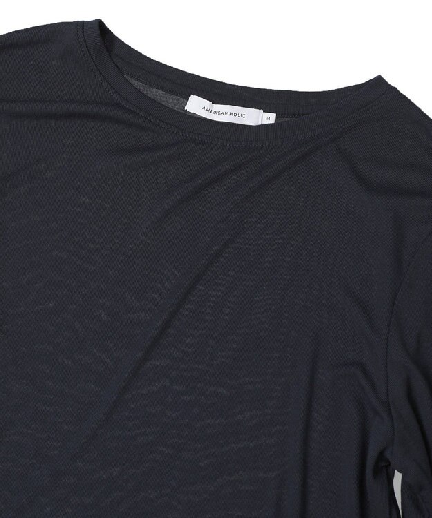 AMERICAN HOLIC 配色シアーレイヤードプルオーバー Green