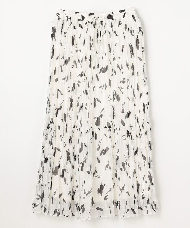 ANY アートドットプリントスカート オフベース