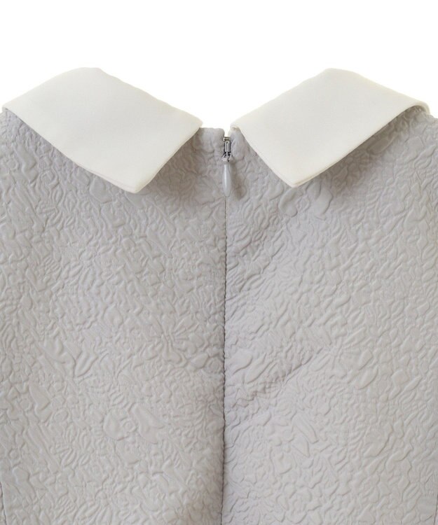 Green Parks ef-de 衿取り外しペプラムブラウス Light Gray