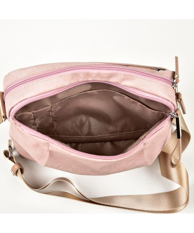 LA BAGAGERIE モノグラムデイリーショルダー ピンク