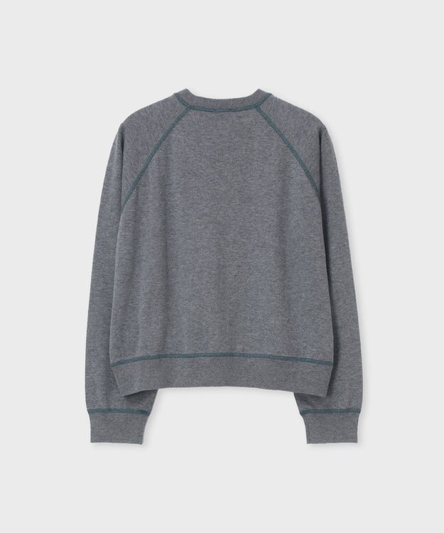 Paul Smith Horseshoe Leopardジップアップ ニット グレイッシュブルー