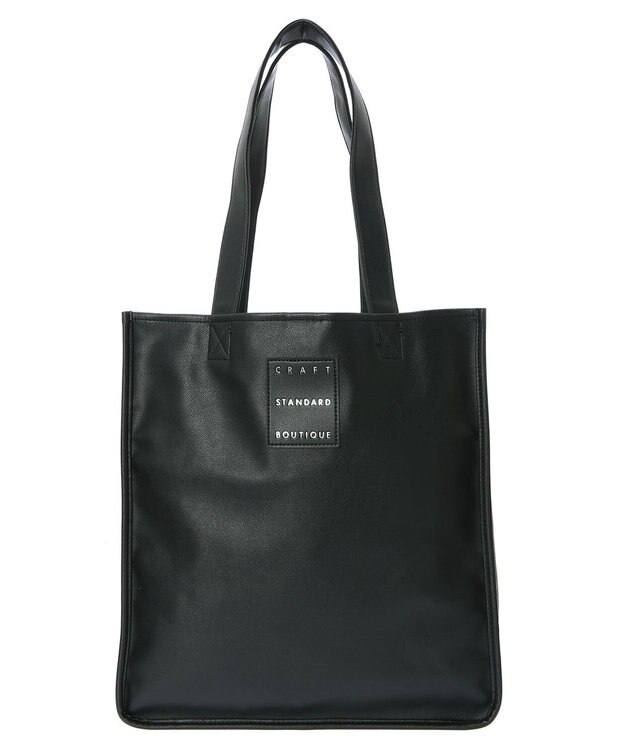CRAFT STANDARD BOUTIQUE フェイクレザースクエアトート Black