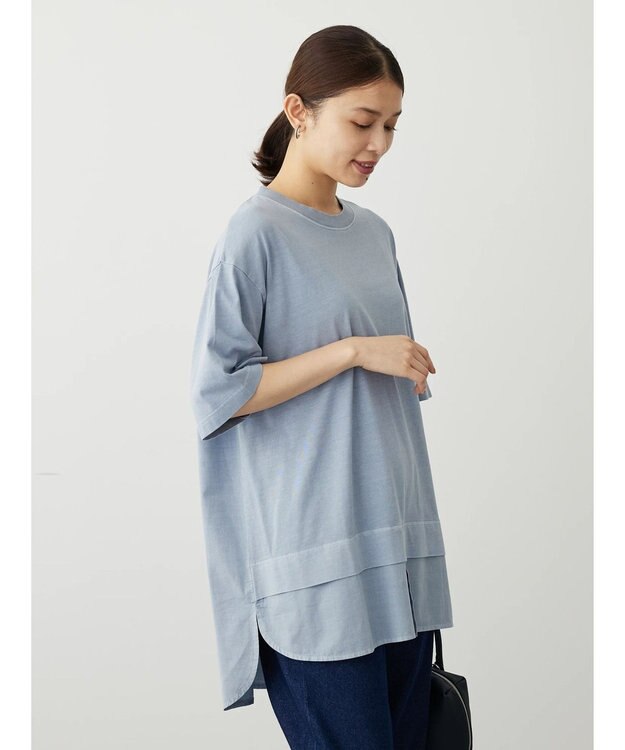 Green Parks ピグメントドッキングチュニック Blue