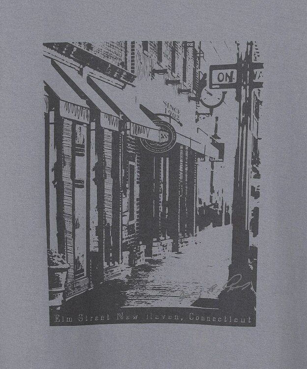 J.PRESS LADIES プリント Ｔシャツ グレー系