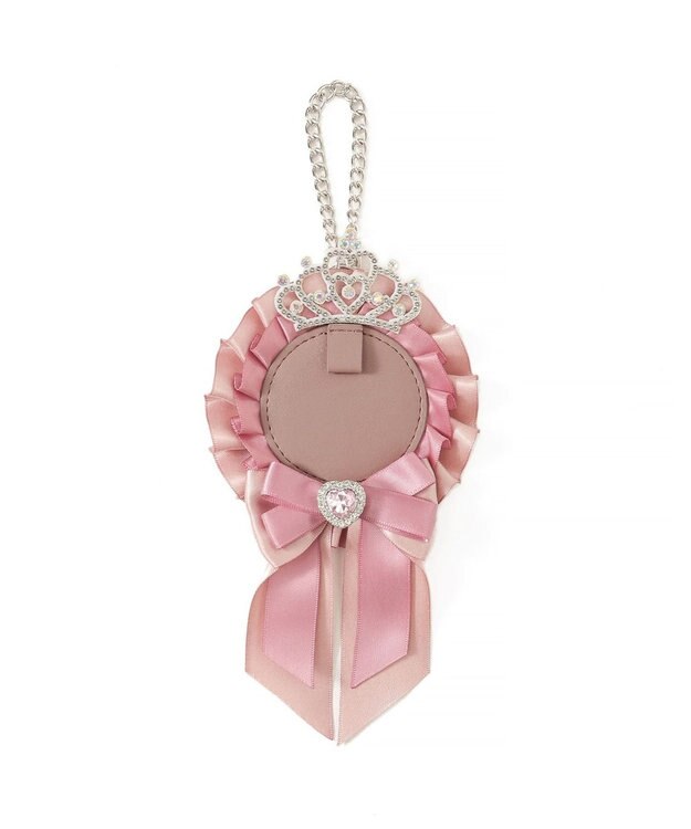 WEGO ティアラリボンロゼットキーホルダー ベージュその他